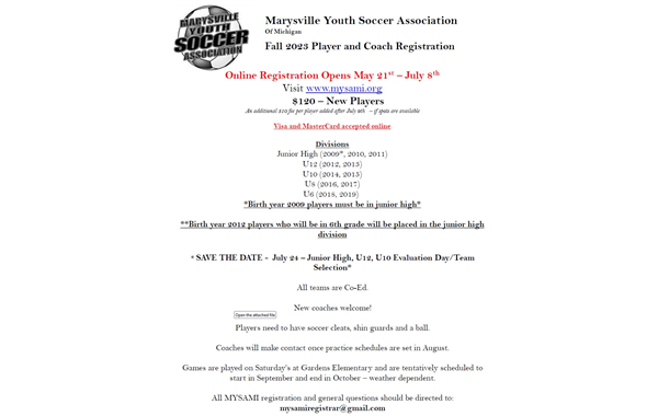 Fall 2023 Registration
