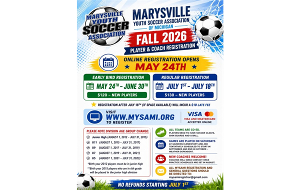 Fall 2026 Registration Flyer